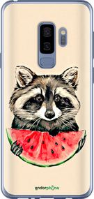Чохол на Samsung Galaxy S9 Plus Єнотик з кавуном "4605u-1365-2448"