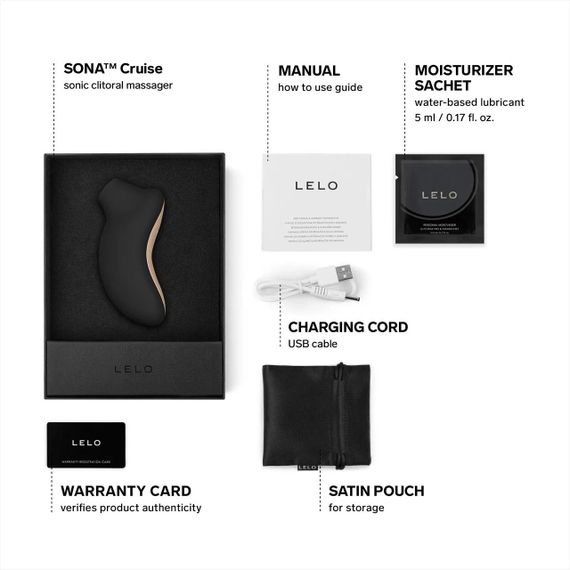 Звуковий стимулятор LELO SONA Cruise Black Sex Aura | Зображення 2