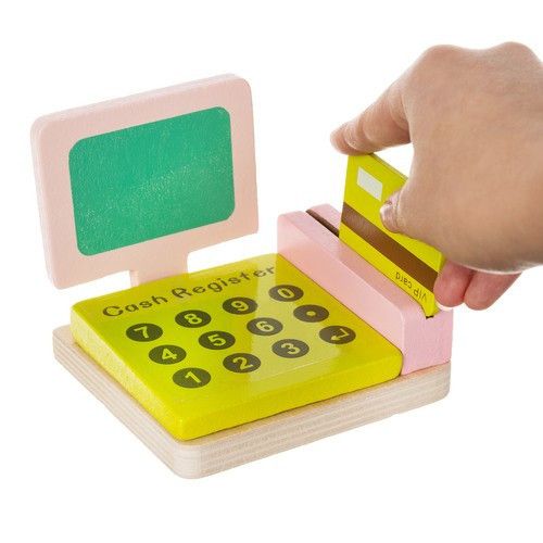 Дитячий дерев’яний супермаркет з касою та фруктами (25 в 1) | Зображення 5