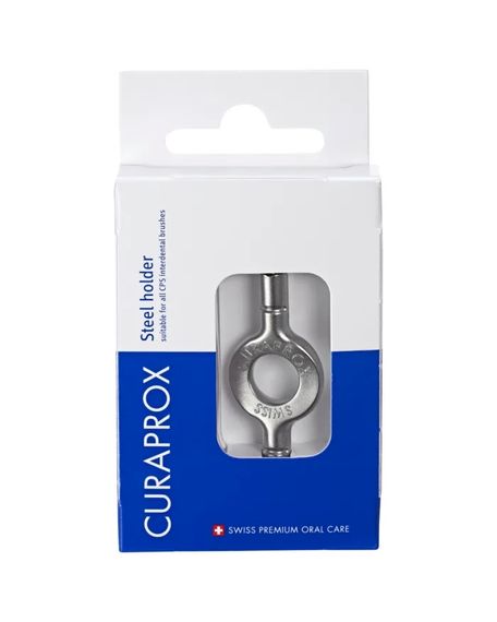 Тримач для міжзубних йоржиків Curaprox "handy" сріблястий (металевий, автоклавуємий) | Зображення 2