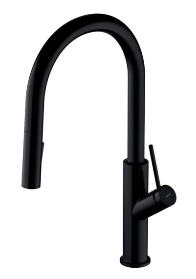 Змішувач для кухні Omnires Bend matt black (BE6455BL)