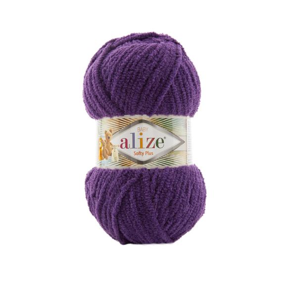 Пряжа Alize Softy Plus 44 нитки для плетення гачком та спицями