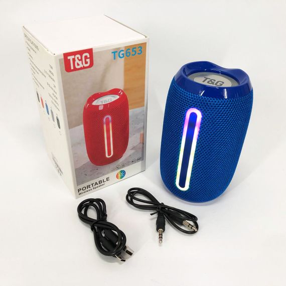 Блютуз колонка з флешкою і радіо TG653, Бездротова колонка портативна потужна з акумулятором XG-86 | Зображення 4