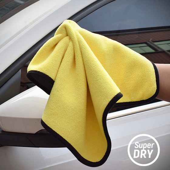 Серветка з мікрофібри для авто 50*60см 800г/м жовтий/сірий Super Dry ColorWay | Зображення 1