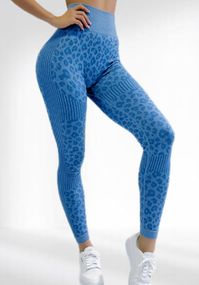 Лосіни пуш ап для фітнесу LILAFIT Блакитний S (LFL000026)