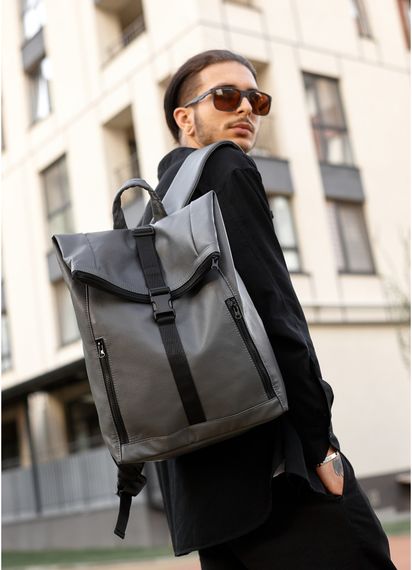 Чоловічий рюкзак Sambag ROLLTOP LZT графітовий 41 х 30 х 16 см (24208009m) | Зображення 6