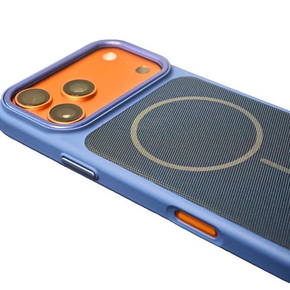 Чохол TPU TechWoven Hybrid with MagSafe для Apple iPhone 17 Pro (6.3") Blue | Зображення 1
