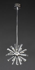 Люстра підвісна на 8 лампочок 27615 Хром 30-140х24х24 см.