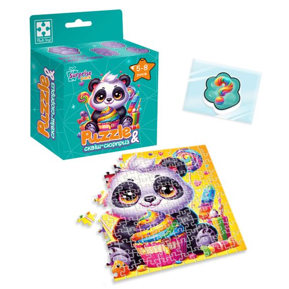 Гра розвиваюча пазли із сюрпризом Панда VT8030-08 Vladi Toys VT8030-08 Різнокольоровий shop (4820234767250) | Зображення 1