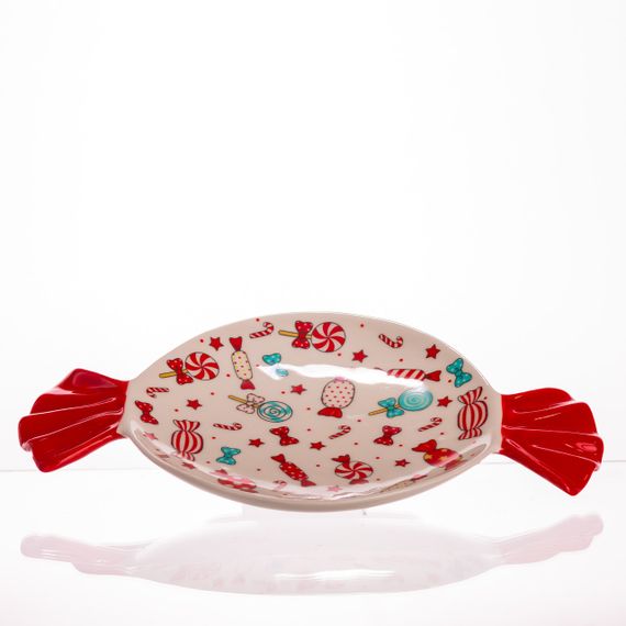 Новорічна тарілка з порцеляни Merry Christmas Ø15.5 см тарілка для десертів тарілки різдвяні CR-1-24