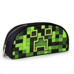 Пенал школьный Minecraft Крипер 23х10х8 см с принтом для мальчика (02828)