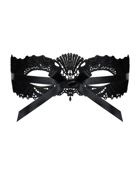 Мереживна маска Obsessive A700 mask, єдиний розмір, чорна | Зображення 2
