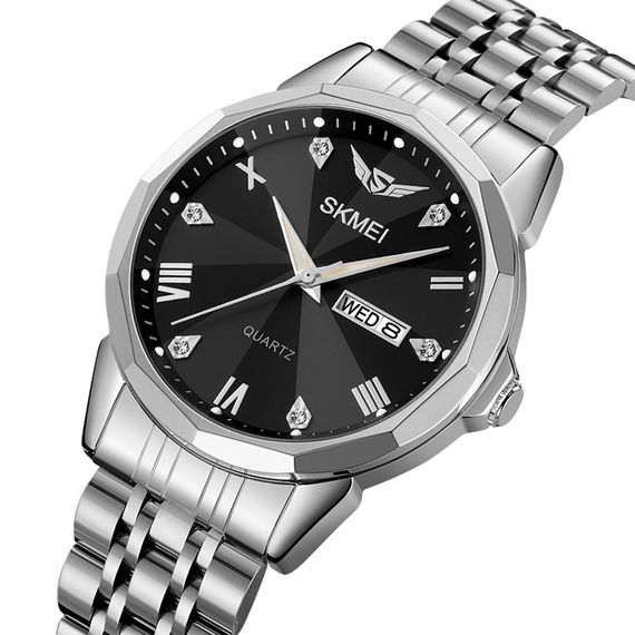 Чоловічий годинник Skmei 2291SIBK Silver-Black | Зображення 1