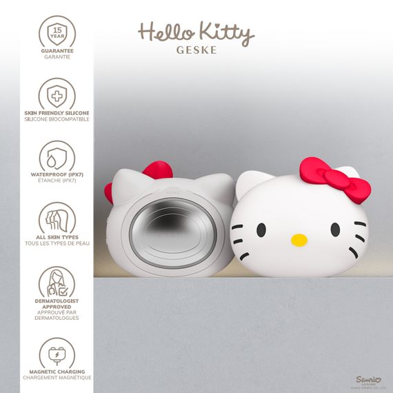Ультразвукова маска тепло та холод GESKE Sonic Warm&Cool Mask 8в1 у формі голови кота by Hello Kitty | Зображення 2