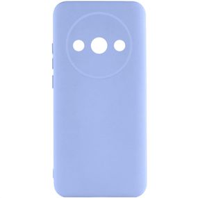 Чохол TPU GETMAN Liquid Silk Full Camera для Xiaomi Redmi A3 Бузковий / Light purple