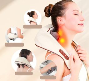 Роликовий масажер для шиї та спини, USB, MASSAGER XL-653 / Електричний масажер