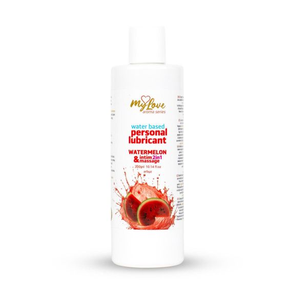 2в1 лубрикант та масажний гель - MyLove Aroma Series Intim&Massage Watermelon, 300 мл Sex Aura