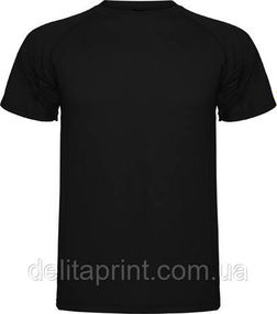 Футболка Roly Montecarlo Чорний 2XL