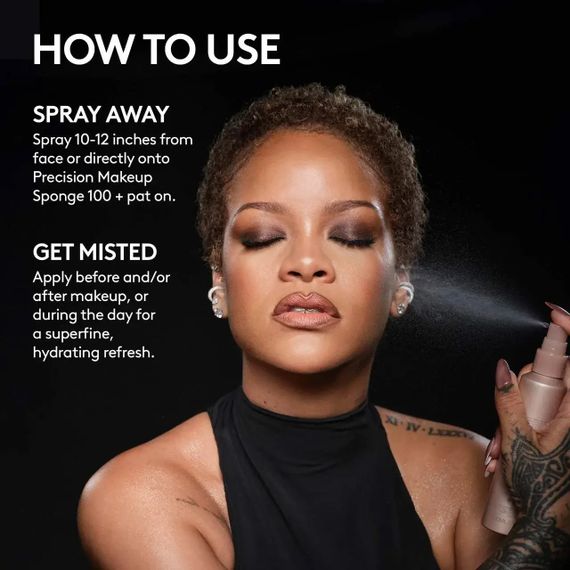 Спрей для фіксації макіяжу зволожуючий Fenty Beauty by Rihanna You Mist Makeup-Extending Setting Spray (100 ml) | Зображення 3