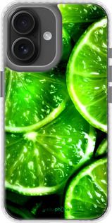 Чохол на iPhone 16 Зелені часточки лимона "852pc-3709-2448"