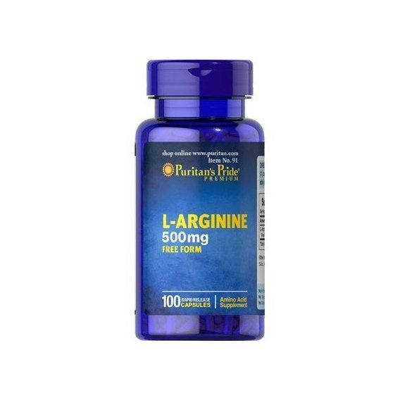 Аргінін Puritan's Pride L-Arginine 500 mg 100 Caps