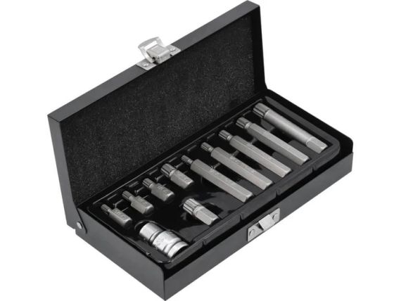 Набір біт насадка викрутки SPLINE перехідник 11 штук YATO YT-0415