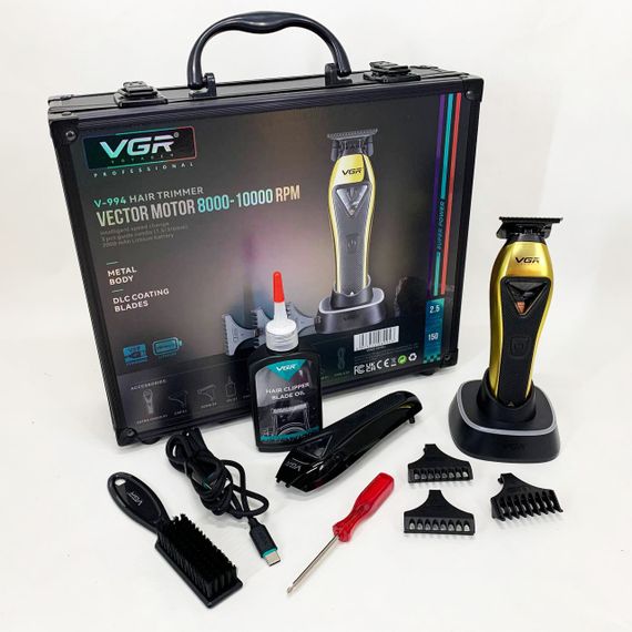 Домашние машинки для стрижки VGR V-994, Мужской набор для стрижки волос аккумуляторный PF-31 | Зображення 7