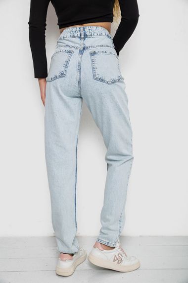 Джинси жіночі MOM, колір блакитний, 244R1382 | Зображення 3