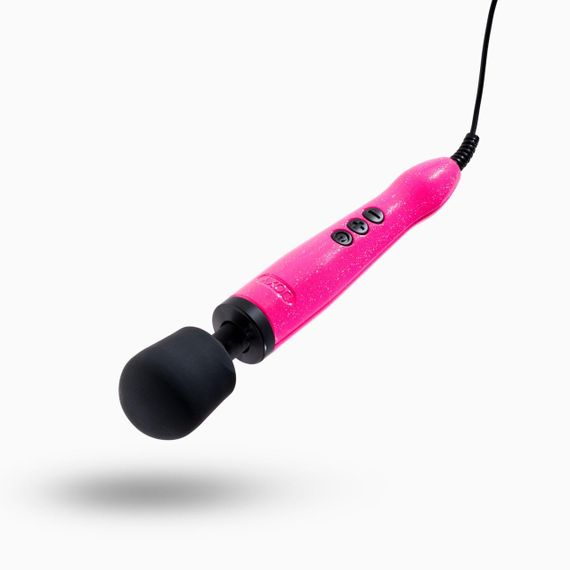 Вібромасажер DOXY Die Cast Massager Hot Pink, дуже потужний, живлення 220В, металевий корпус Sex Aura | Зображення 1