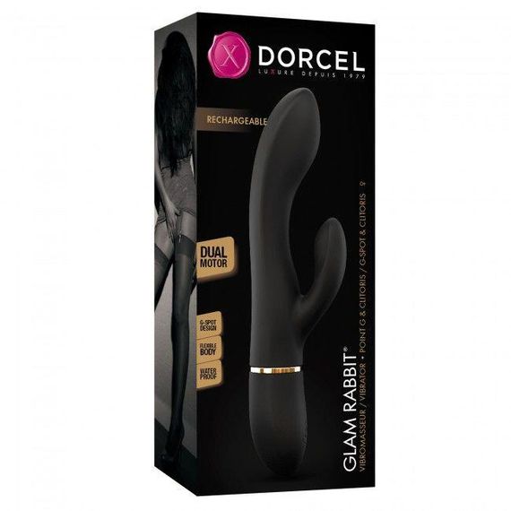 Вібратор-кролик Dorcel GLAM RABBIT, гнучкий стовбур, стимуляція точки G, 2 мотори Sex Aura | Зображення 4
