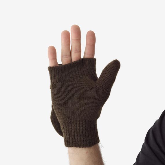 Рукавиці в'язані 500 зелені - Unique size | Зображення 2