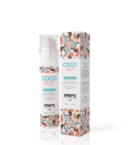 Масажна олія EXSENS Coconut 50 мл розігріває, без цукру, без парабенів, їстівне