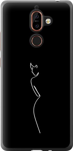 Чехол на Nokia 7 Plus Силуэт1 "4590u-1354-17620"