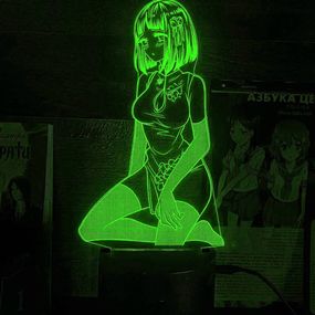 Акриловый светильник-ночник Хината Хьюга 2 зеленый tty-n002327