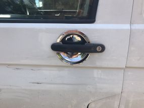 Накладки під ручки (нерж) 3 штуки. Carmos - турецька сталь для Volkswagen T6 2015-2024, рр
