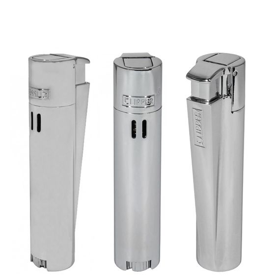 Турбо Зажигалка Металлическая Clipper «Metal Jet Chrome» | Зображення 1
