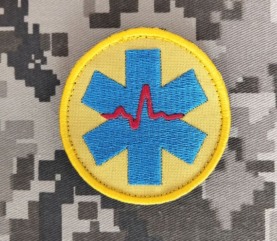 Шеврон медичний (кольоровий) 6см | Зображення 1