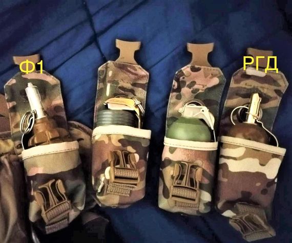 Подсумок под гранату Ф1, РГД, П67 Олива Molle | Зображення 4