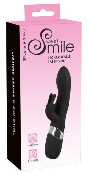 Вібратор – кролик на USB (чорний) Sex Aura | Зображення 1