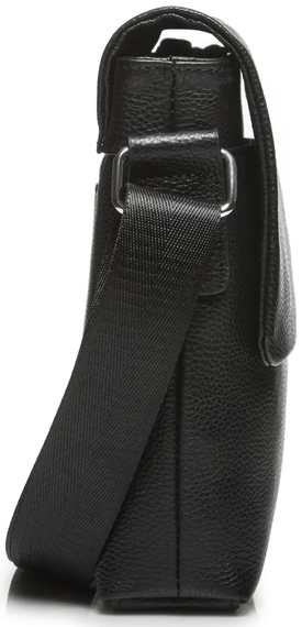 Чоловіча сумка через плече шкіряна чорна Tiding Bag SK A75-181 | Зображення 7