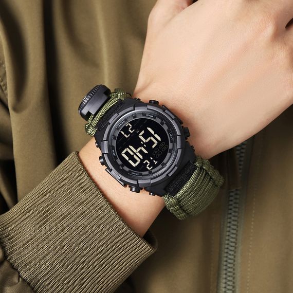 Чоловічий годинник Skmei 1845NAG Army Green | Зображення 3