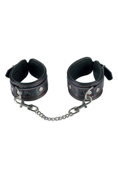Наручники Fetish Tentation Premium Patent leather handcuffs Чорні One Size | Зображення 1
