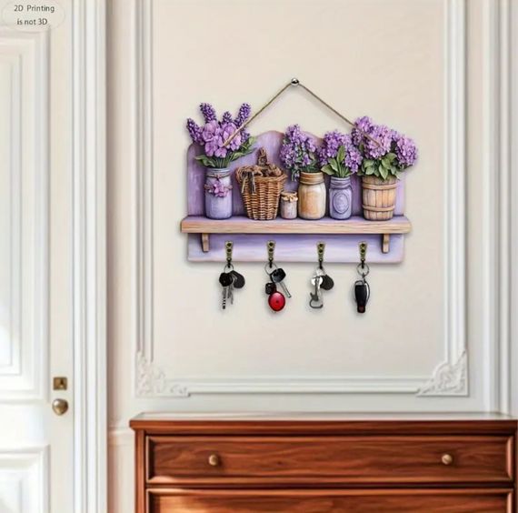 Дерев'яна настінна ключниця | Зображення 2