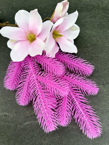 Хвойная литая веточка Barbie Pink розовая 33 см | ТМ HVOYA (250 шт.) | Зображення 4