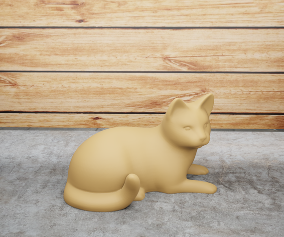Статуетка, що лежить кот Бежевий, 140, 230