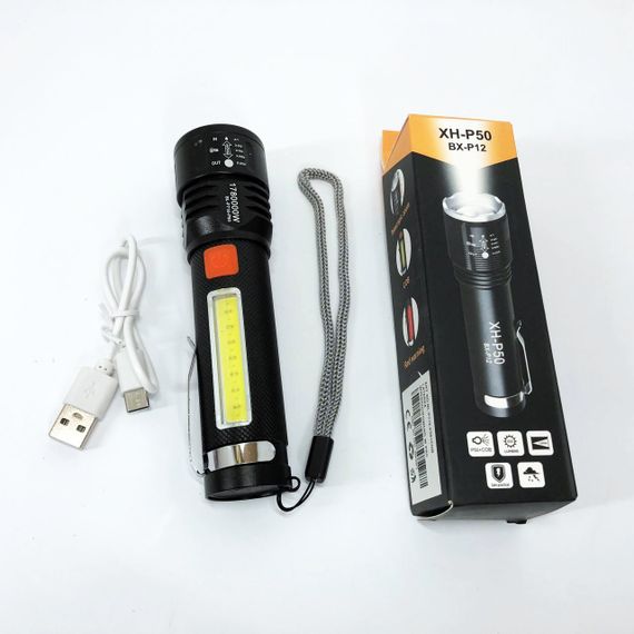 Мощный тактический фонарь светодиодный, Фонарь с защитой от пыли Переносной ручной мощный SG-29 | Зображення 3