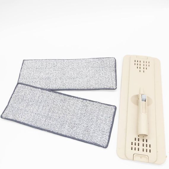 Комплект швабра та відро (11 л) з автоматичним віджимом, Cleaning Mop, Коричневий / Набір для миття підлоги / Відро з шваброю для | Зображення 9