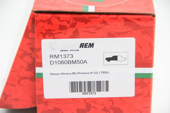 Колодки передні гальмівні Nissan Almera 00-/Primera 91-02 (TRW), GOODREM (RM1373) | Зображення 2