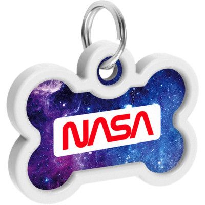 Адресник для животных WAUDOG Smart ID с QR паспортом "NASA21", кость 40х28 мм (0640-0148) | Зображення 3