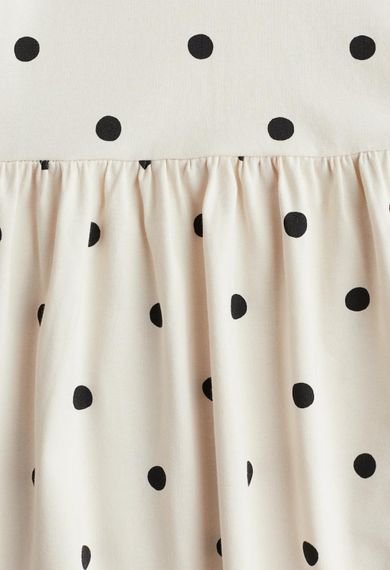 Дитяча бавовняна сукня для дівчинки H&M 98-104 см Світло-бежева (25120308B) | Зображення 1